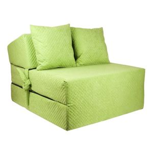 Kvalitní prošívané křeslo nebo matrace 70x200x15 cm - více barevných variant Zelená
