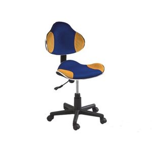 Židle kancelářská Q-G2 modro-žlutá
