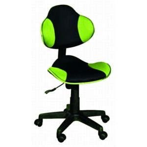 Židle kancelářská Q-G2 černo-zelená