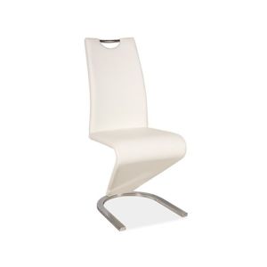 Jídelní židle H-090 bílá/chrom