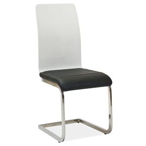 Jídelní židle H-791 černá/bílá