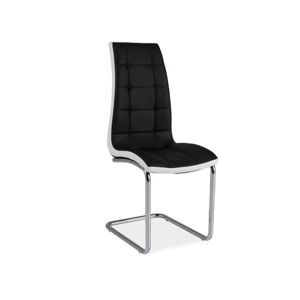 Jídelní židle H-103 černá/bílé boky