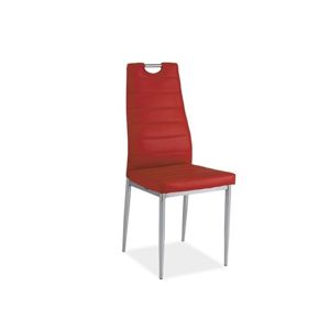 Jídelní židle H260 červená/chrom