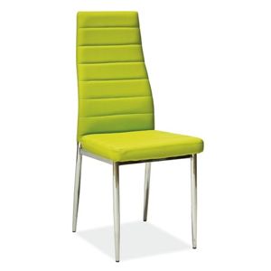 Židle H-261 zelená/chrom