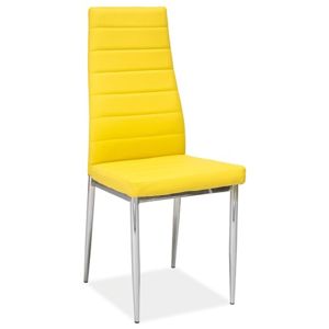 Židle H-261 žlutá/chrom