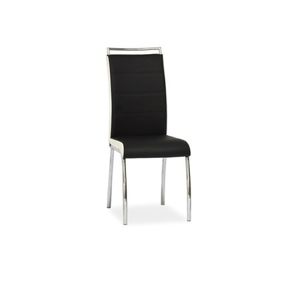 Jídelní židle H442 černá/bílé boky