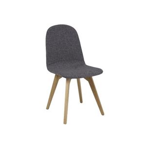 Jídelní čalouněná židle ARES šedá/dub
