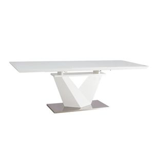 Jídelní stůl ALARAS III bílý 160(220)x90 cm