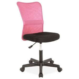 Židle kancelářská Q-121 růžovo/černá