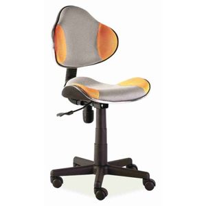 Židle kancelářská Q-G2 oranžovo/šedá