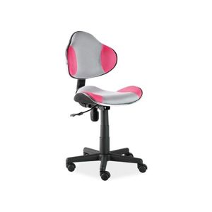 Židle kancelářská Q-G2 růžovo/šedá