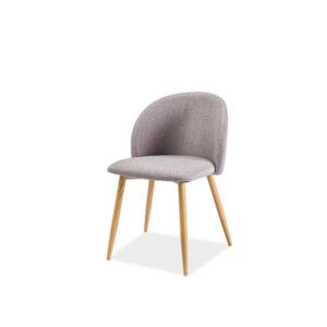 Jídelní židle ERIN šedý textil