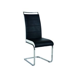 Jídelní židle H-441 černá/bílé boky