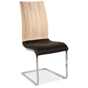 Jídelní židle H-791 černá/dub sonoma