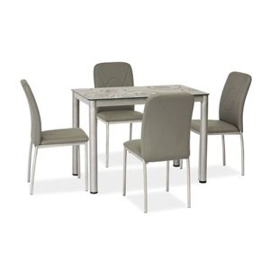 Jídelní stůl Damar 80x60 cm šedý