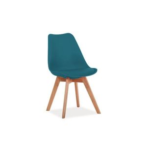 Jídelní židle KRIS dub/modrá