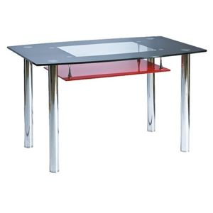 Stůl TWIST černo/červený