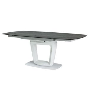 Stůl CLAUDIO bílý/šedý 140(200)x100