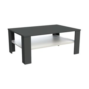 Konferenční stolek TINA 100x70 cm černá/bílá