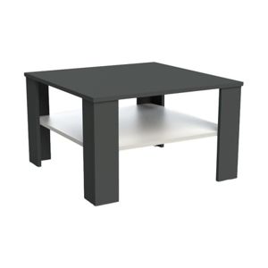 Konferenční stolek TINA 70x70 cm černý/bílý