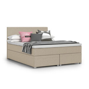 Čalouněná postel VIERA 120x200 cm Béžová