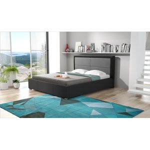Čalouněná postel SIMONA černá rozměr 160x200 cm