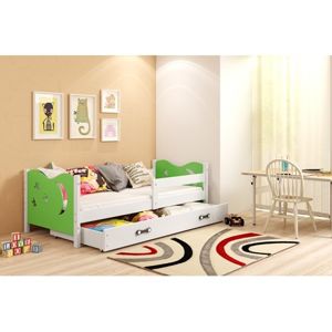 Dětská postel MIKOLAJ 160x80 cm Zelená Bílá