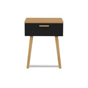 Noční stolek FRISK - antracit/dub