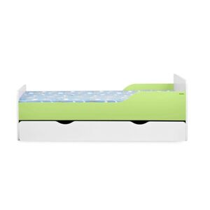 Postel s matrací a šupletem PABIS -  bílá/zelená