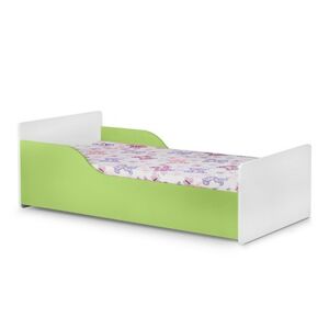 Postel s matrací PABIS -  bílá/zelená