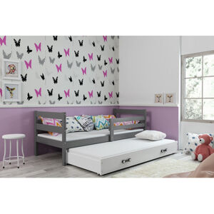 Dětská postel s výsuvnou postelí ERYK 190x80 cm Borovice Ružové
