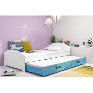 Výsuvná dětská postel LILI 200x90 cm Modrá