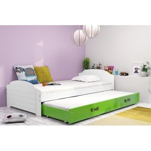 Výsuvná dětská postel LILI 200x90 cm Zelená