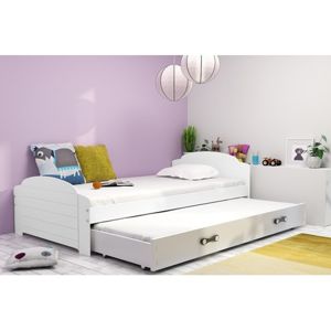 Výsuvná dětská postel LILI 200x90 cm Bílá