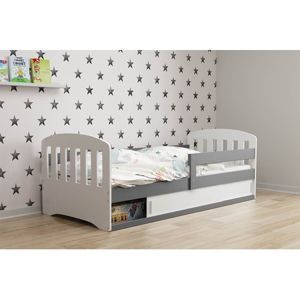 Dětská postel CLASSIC 1 160x80 cm Bílá Borovice