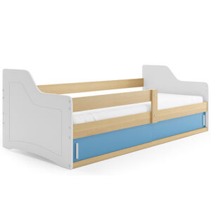 Dětská postel SOFIX s úložným prostorem 80x160 cm - borovice Modrá