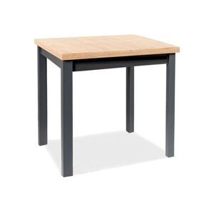 Jídelní stůl ADAM 90x65 - dub řemeslný /černá