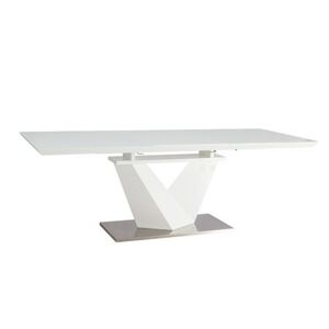 Jídelní stůl rozkládací ALARAS 160(220)x90 - bílá