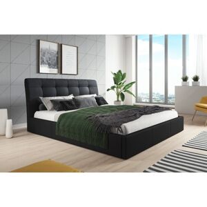 Čalouněná postel ALDO rozměr 80x200 cm Černá
