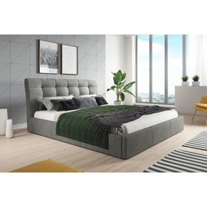 Čalouněná postel MALAGA šedá rozměr 180x200 cm