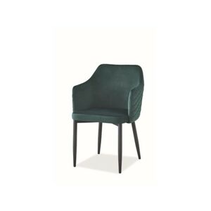 Židle ASTOR- černá/zelená