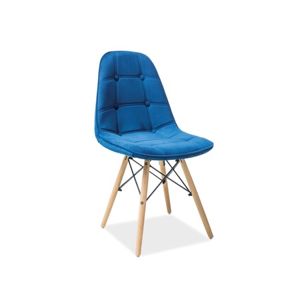 Jídelní židle AXEL III buk/modrá