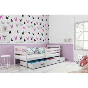 Dětská patrová postel RICO 190x80 cm Bílá Bílá