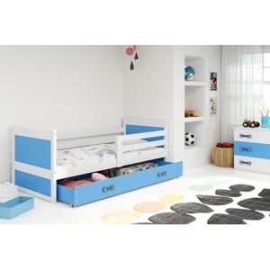 Dětská postel RICO 200x90 cm Modrá Bílá