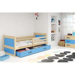 Dětská postel RICO 200x90 cm Modrá Borovice