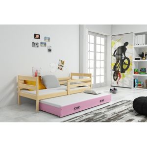 Dětská postel s výsuvnou postelí ERYK 200x90 cm Ružové Borovice