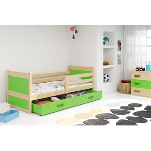 Dětská postel RICO 200x90 cm Zelená Borovice