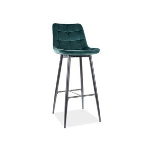 Židle CHIC - černá / zelená II
