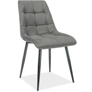 Židle CHIC - černá/ tmavě šedá