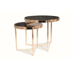 Konferenční stolek DELIA II - mramor/zlatá